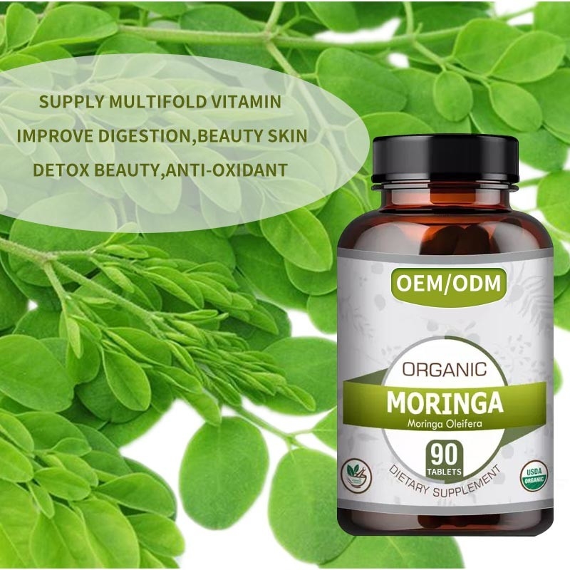 OEM Grosir 1500mg Herbal Slim Kapsul Moringa Oleifera Tablet Untuk Pembakaran Lemak