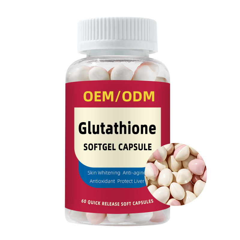 OEM Label Pribadi Vitamin C 1500mg L-Glutathione Tablet Untuk Membuat Kulit Putih Softgel