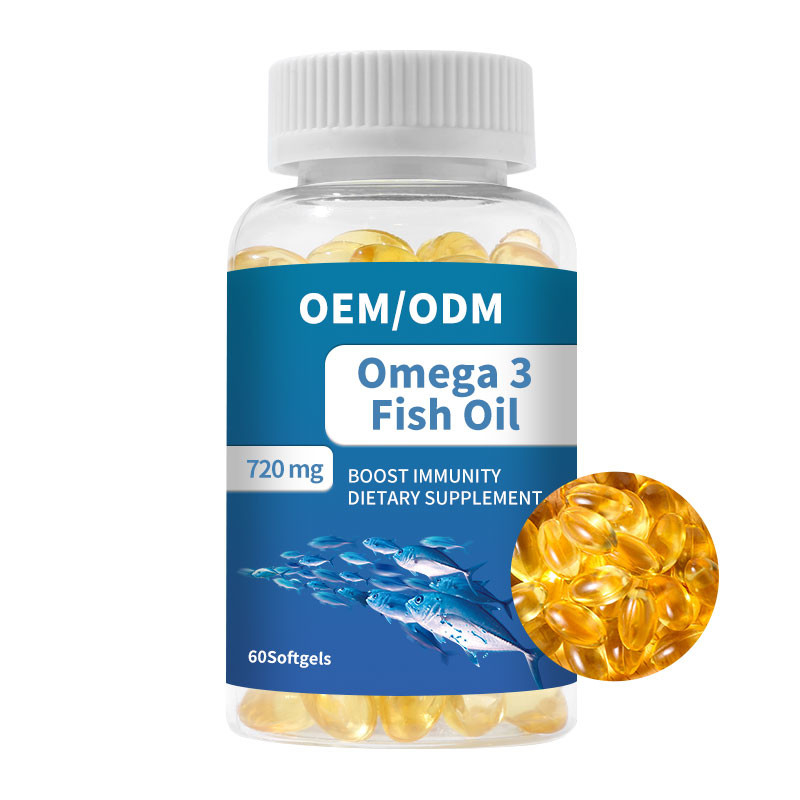 Minyak Ikan Omega 3 Softgels Kapsul Vitamin E DHA EPA Untuk Kesehatan Jantung Otak Bersama