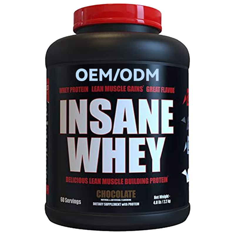 2.2g Suplemen Bubuk Protein OEM 80 Konsentrat Isolat Massal 100% Protein Whey Standar Emas