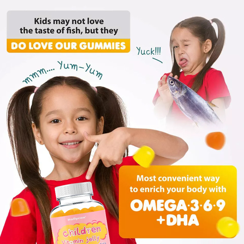 Suplemen Kesehatan Multivitamin OEM Harian 60 Zinc Bear Gummy Vitamin C Untuk Anak-Anak