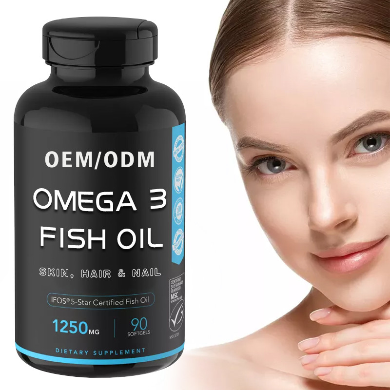 OEM MSDS Omega 3 Minyak Ikan Dukungan Kekebalan Otak Jantung Untuk Pria Dan Wanita