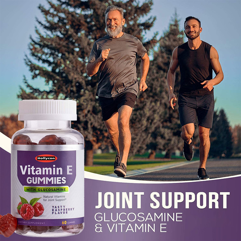 Suplemen Rasa Kustom OEM Vitamin E Gummies Kesehatan Tulang Dan Gummies Dukungan Kekebalan Tubuh