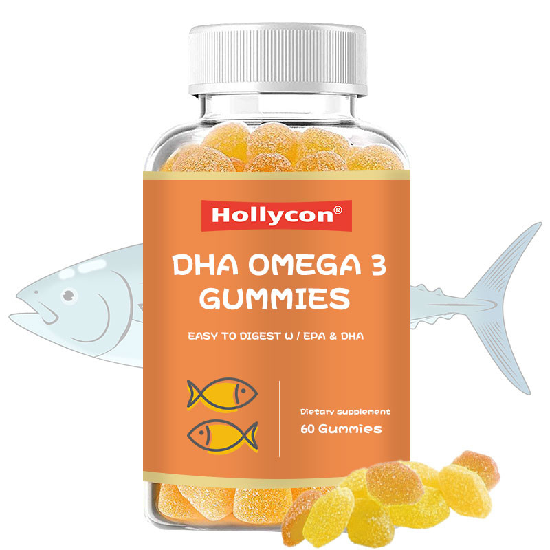 Omega 3 EPA DHA Cod Liver Oil Pills Produk Nutrisi Gummy Untuk Anak-Anak Dewasa