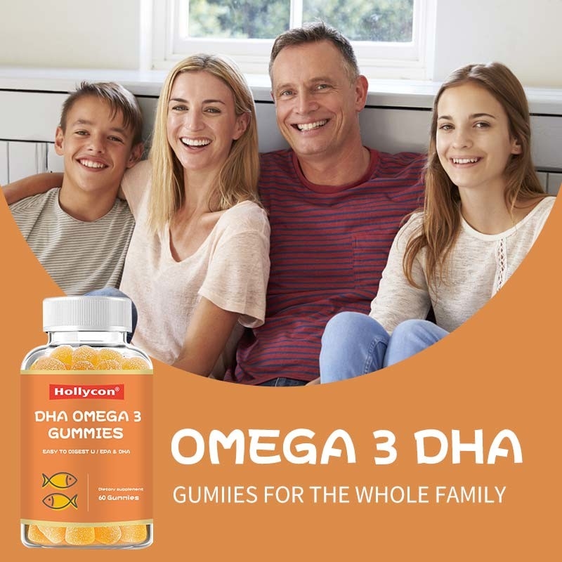 Omega 3 EPA DHA Cod Liver Oil Pills Produk Nutrisi Gummy Untuk Anak-Anak Dewasa