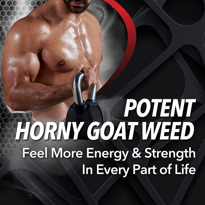 Private Label Healthcare Supplements OEM Mendukung Energy Muscle Hornys Goat Weed Tablets
