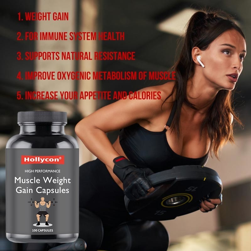 OEM Muscle Weight Gain Gummies Untuk Kesehatan Sistem Kekebalan Otot Weight Gain Capsules