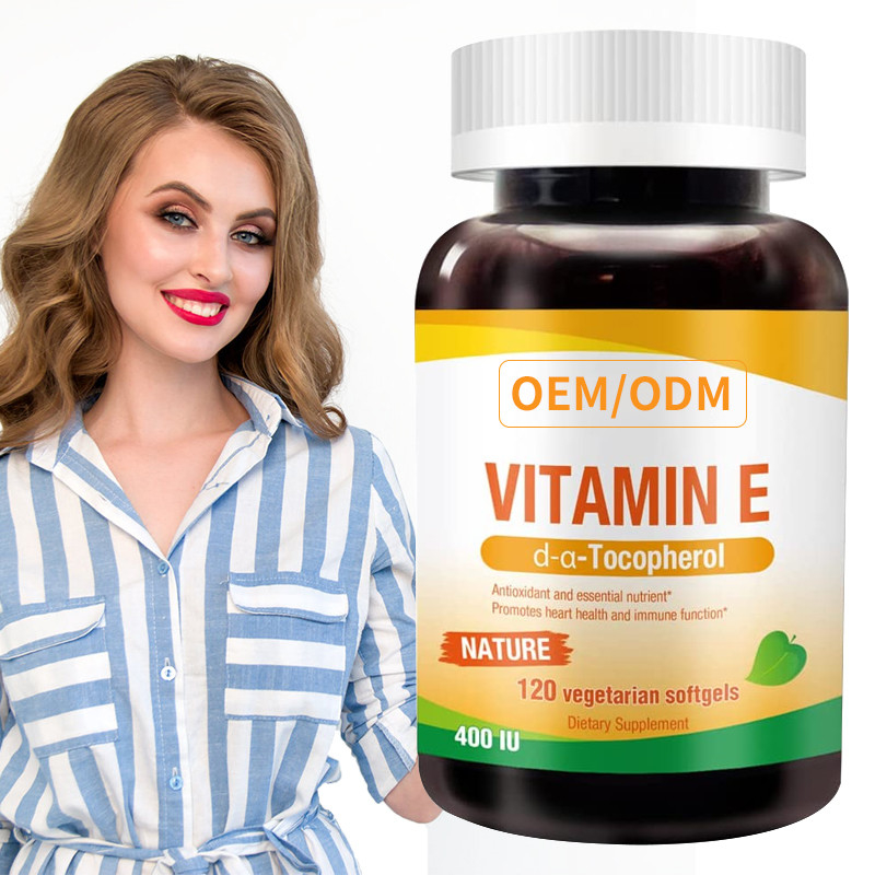 Multivitamin Memutihkan Kulit Kapsul Vitamin E 400 IU 100 Softgels Pasokan Lebih Dari 3 Bulan