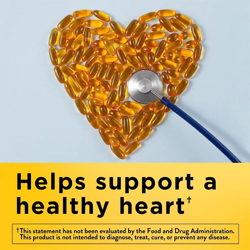 1000Mg Softgels Minyak Ikan Omega 3 Untuk Suplemen Dukungan Jantung Sehat Pasokan 250 Softgels 125 Hari