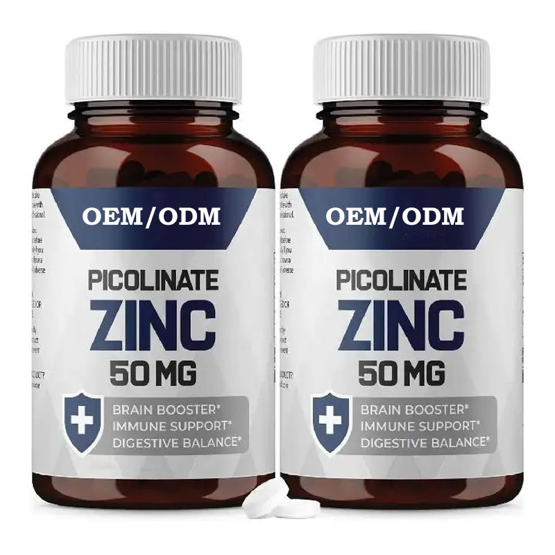OEM Zinc Picolinate 30mg Suplemen yang diserap dengan baik untuk Kapsul Fungsi Kekebalan Tubuh