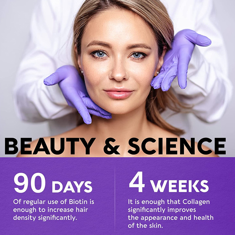 25000 Mcg Biotin Vitamin Pills Rambut Kulit Kuku Untuk Kesehatan Wanita 60pcs tablet rambut feme