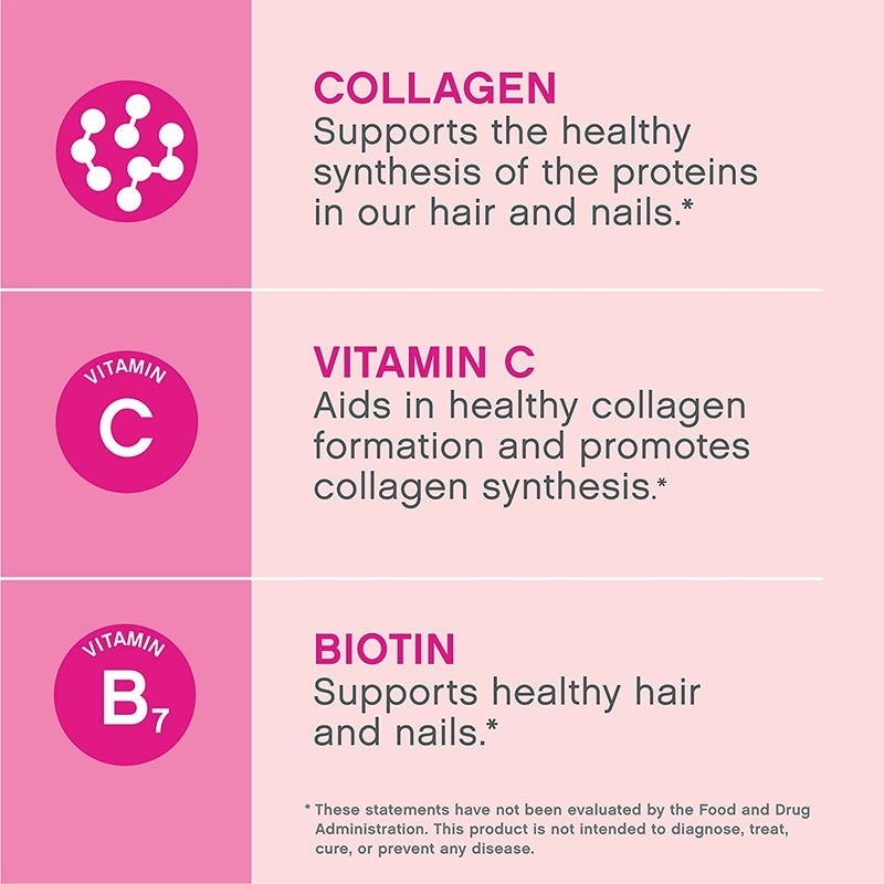 Suplemen Kolagen OEM Rambut Kulit Dan Kuku Mendukung Tablet Vitamin C Organik