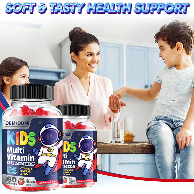 Anak-anak Multivitamin Gummy Semua 13 Vitamin Penting Mineral Utama Mendukung Kekebalan Tubuh Suplemen Makanan