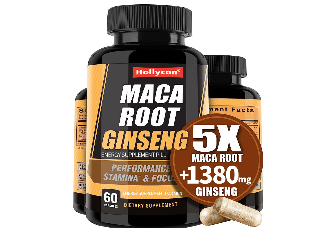 OEM 90 Kapsul Maca Root Suplemen Untuk Pria Dukungan Energi Tingkatkan Stamina Kapsul
