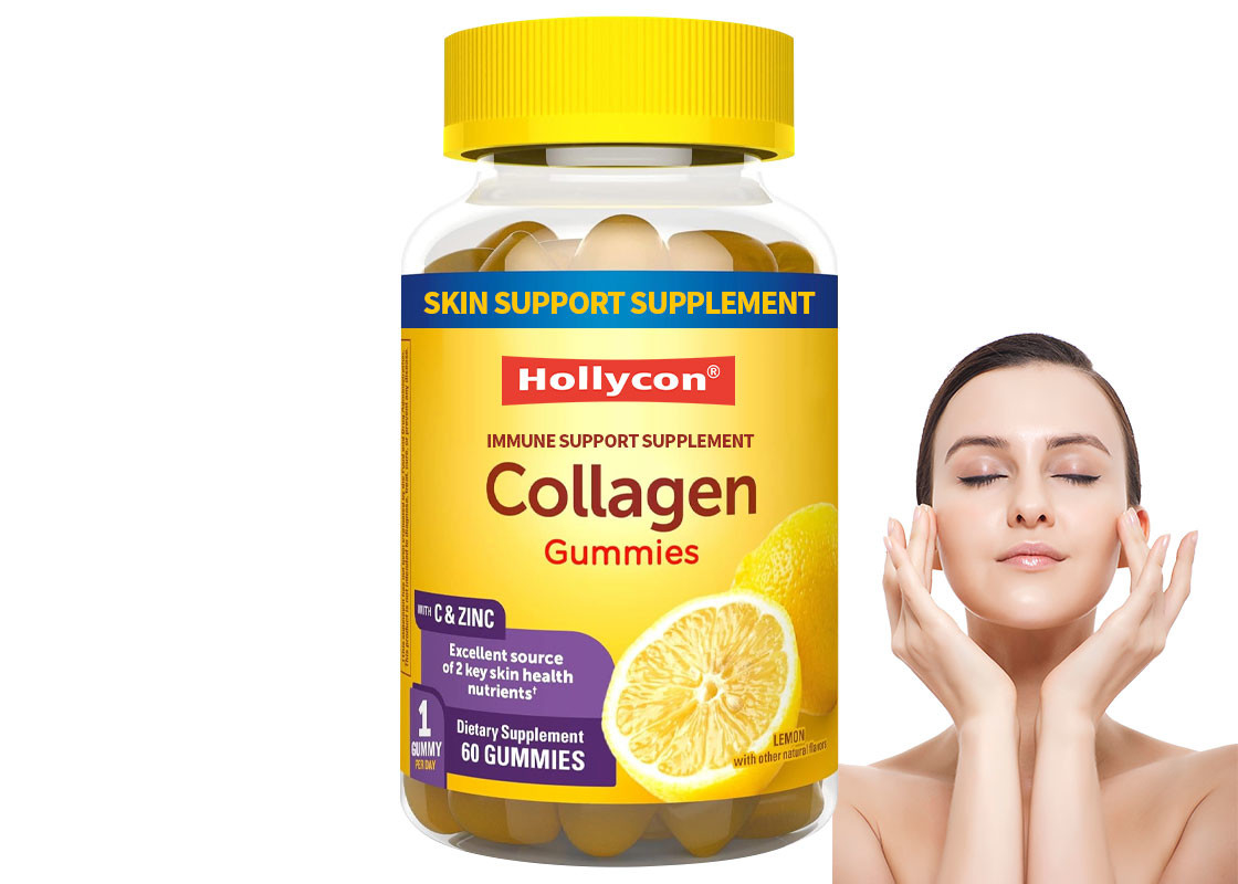 COA Collagen Gummies Dengan Vitamin C Zinc Biotin 60PCS Untuk Kesehatan Kulit Suplemen Dukungan Kekebalan