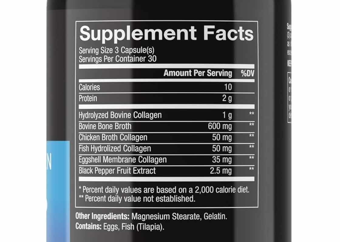 90PCS Multi Collagen Pills Dukungan Untuk Rambut Kuku Sendi Dan Kesehatan Perut Dukungan Kulit