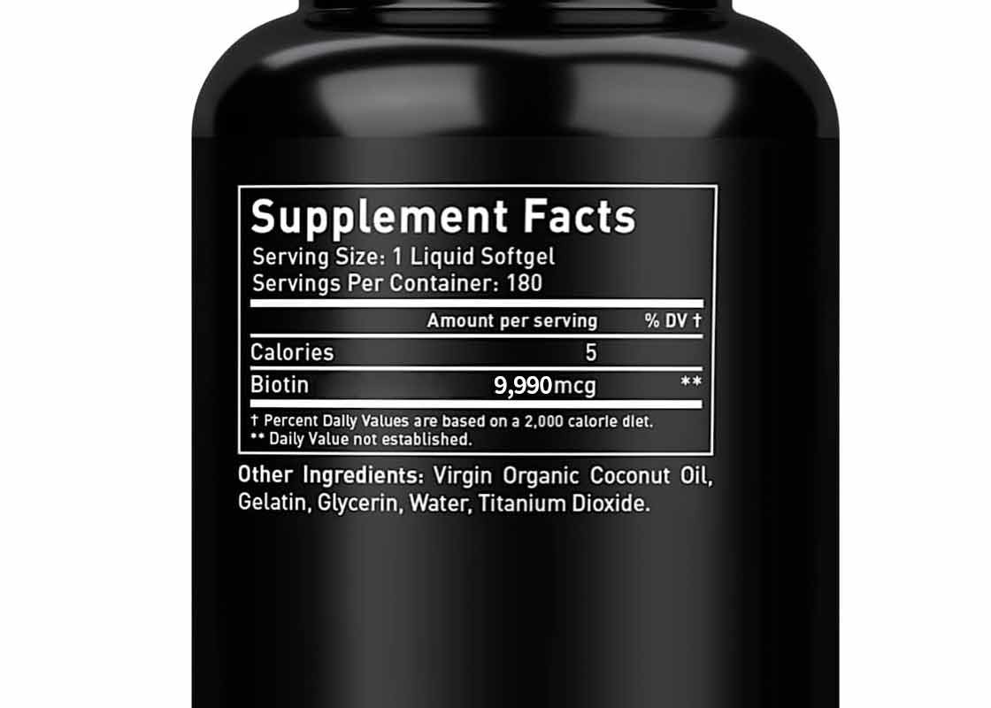 Vitamin Biotin Murni Gummies Dengan Minyak Kelapa Softgels Pertumbuhan Rambut Lebih Cepat Untuk Kesehatan Kulit Dan Kuku Suplemen Biotin