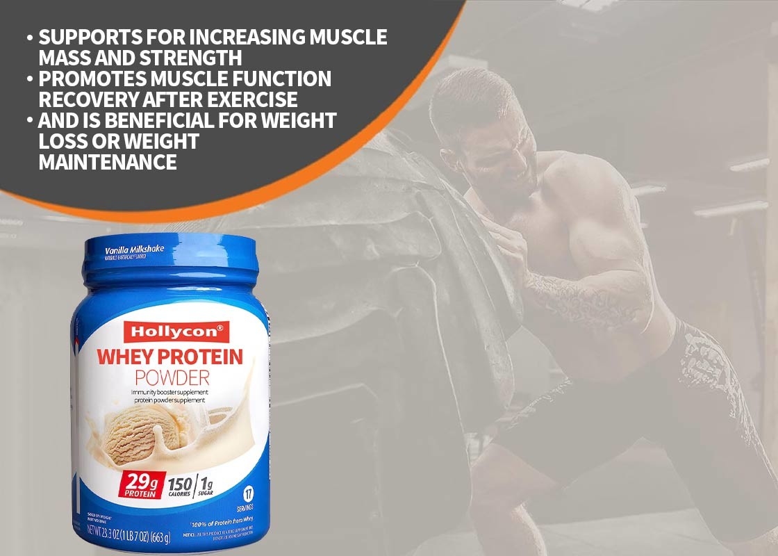 Makanan Grade Whey Protein Powder Untuk Meningkatkan Massa Otot Kekuatan Imunitas Booster Suplemen