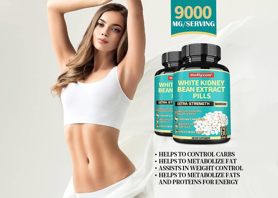 FDA White Kidney Bean Extract Pills Dukungan Untuk Metabolisme Lemak Suplemen penurunan berat badan