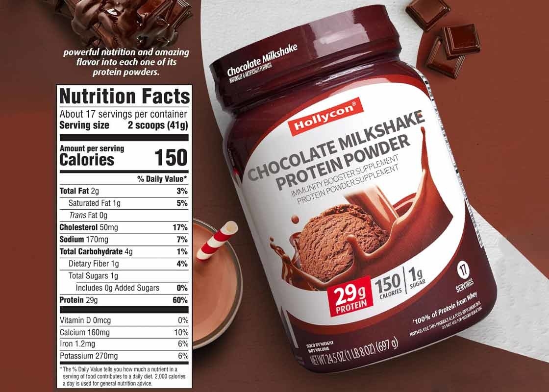 MSDS Cokelat Milkshake Protein Powder Supports Untuk Meningkatkan Massa Otot Kekuatan Imunitas Booster Suplemen