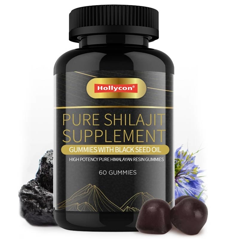 Permen Jeli Suplemen Shilajit Murni Dengan Minyak Habbatussauda Potensi Tinggi Permen Jeli Resin Himalaya Murni