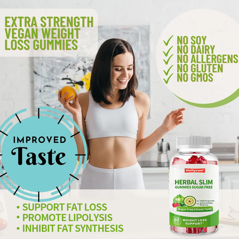 Sesuaikan Herbal Slim Gummies Gula Bebas Berat Badan Gummies Apple Cider Vinegar Garcinia Cambogia Diet Gummy