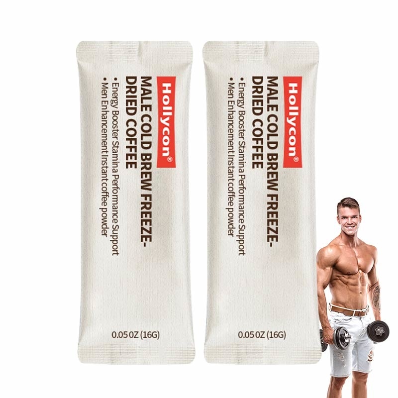 OEM Pria Cold Brew Freeze-Dried Coffee Energy Booster Stamina Performance Men Enhancement Instant Coffee Powder