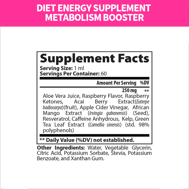 Penurunan Berat Badan Perfect Keto Raspberry Ketone Drops Suppressant Appetite Fat Burner Untuk Pria Dan Wanita Suplemen Energi Diet