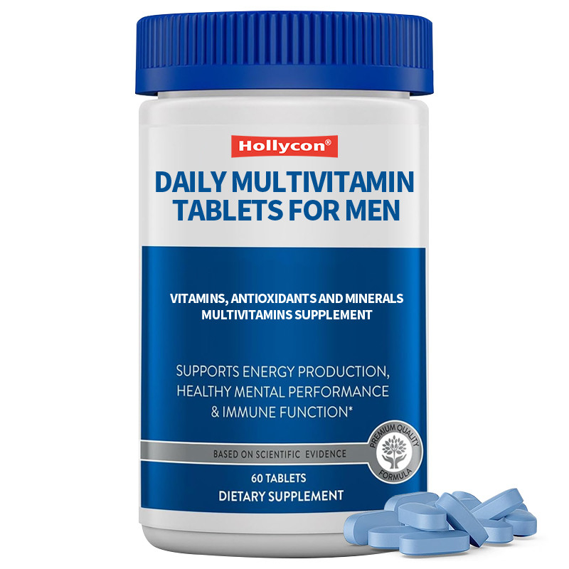 Label Pribadi Tablet Multivitamin Sehari Untuk Pria Vitamin, Antioksidan Dan Mineral Pria 50+ Multivitamin Suplemen