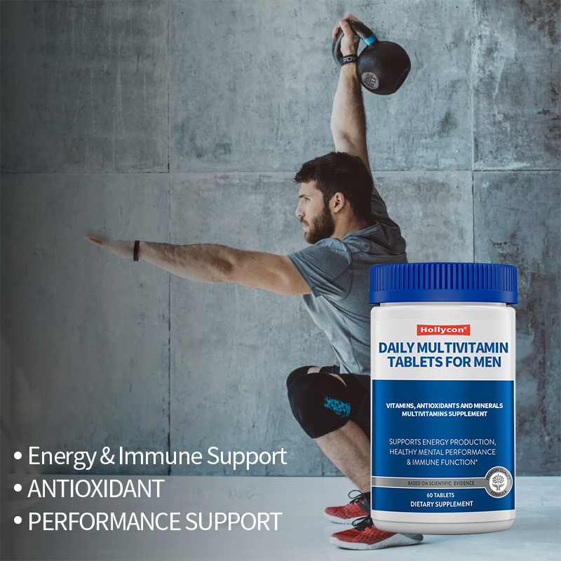 Label Pribadi Tablet Multivitamin Sehari Untuk Pria Vitamin, Antioksidan Dan Mineral Pria 50+ Multivitamin Suplemen