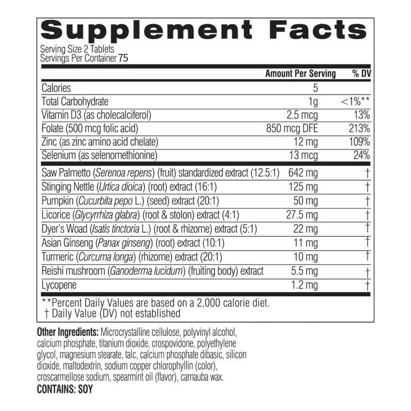 OEM Saw Palmetto Tablet Untuk Pria Suplemen prostat Kesehatan prostat & Kesehatan Reproduksi Pria Tablet