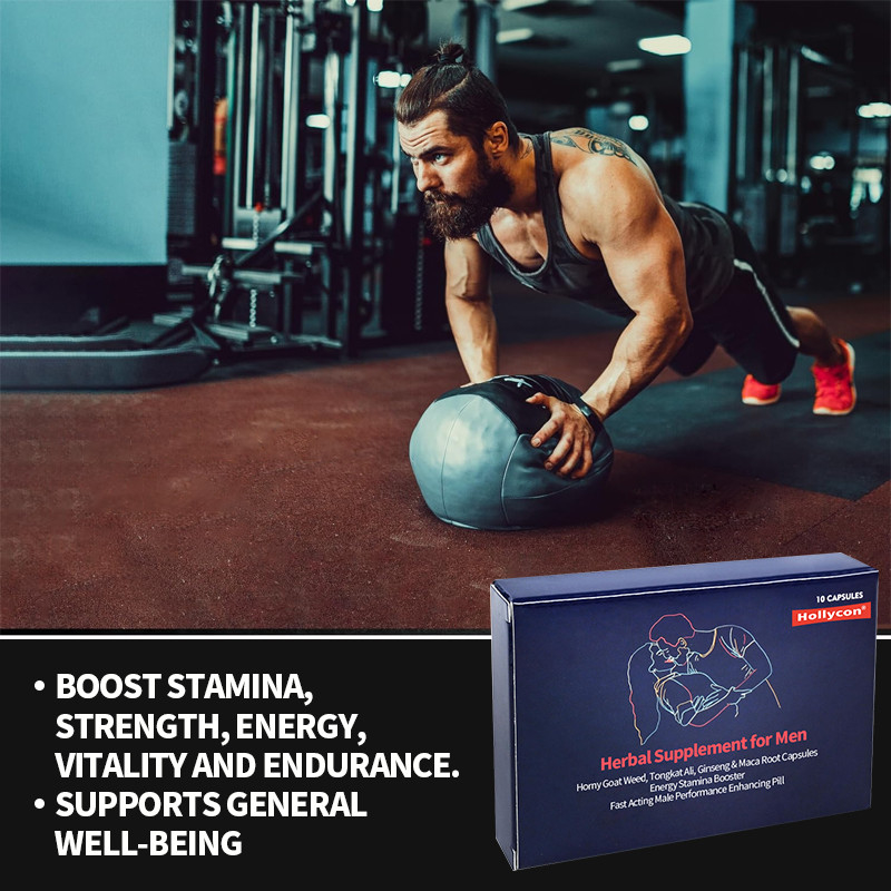 Herbal Suplemen Untuk Pria Horny Kambing Rumput Tongkat Ali Ginseng Maca Root Kapsul cepat bertindak Pill Peningkat Pria