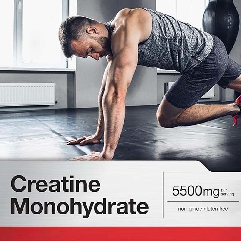 OEM Non-GMO Gluten Bebas Energi Dukungan Untuk Dewasa Creatine Monohydrate Kapsul
