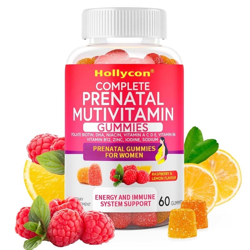 OEM DHA Folat Vitamin B C D Untuk dukungan janin dan saraf Kehamilan Permen karet Prenatal