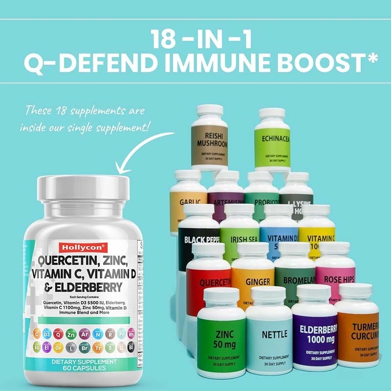 OEM Allergy Relief Lung Suplemen Dukungan Pertahanan Imun untuk Dewasa Kapsul Diet