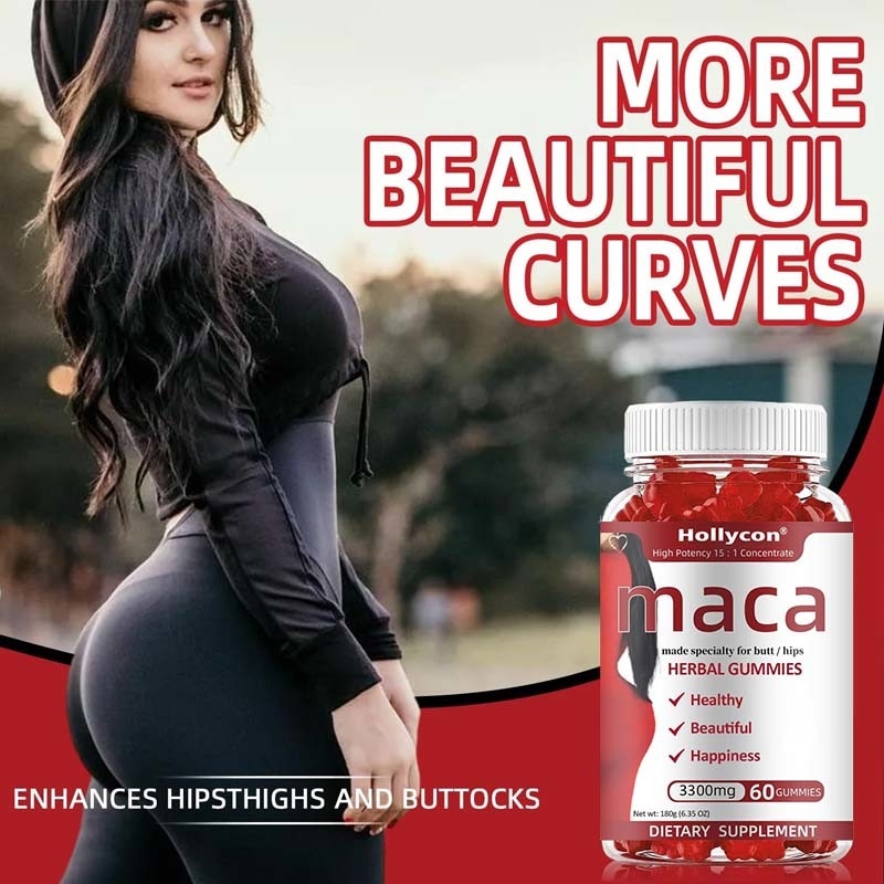 OEM Energi Mood Dukungan kekebalan tubuh dan keseimbangan hormon untuk wanita Maca Root Gummies