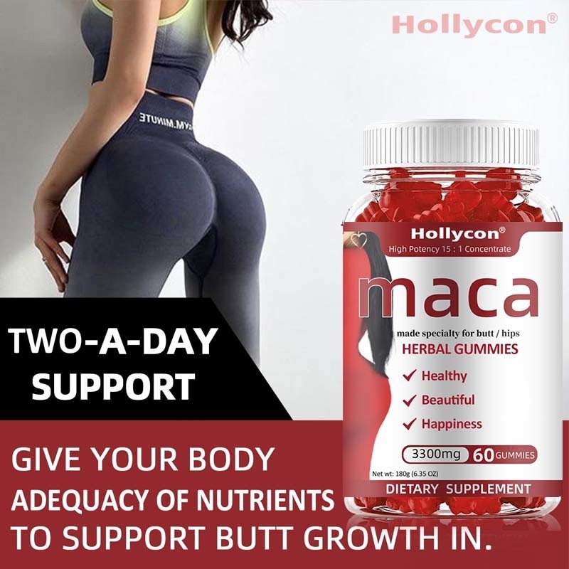OEM Energi Mood Dukungan kekebalan tubuh dan keseimbangan hormon untuk wanita Maca Root Gummies