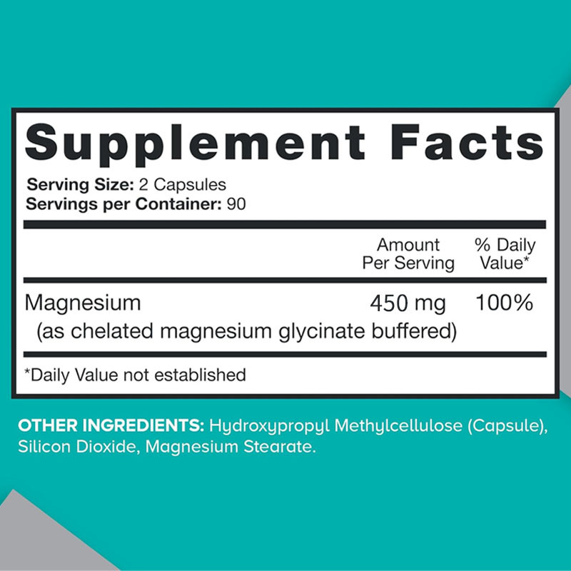 OEM High Absorption Kesehatan Otot Otot Diet Magnesium untuk Dewasa Kapsul Magnesium