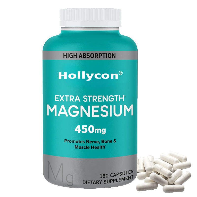 OEM High Absorption Kesehatan Otot Otot Diet Magnesium untuk Dewasa Kapsul Magnesium