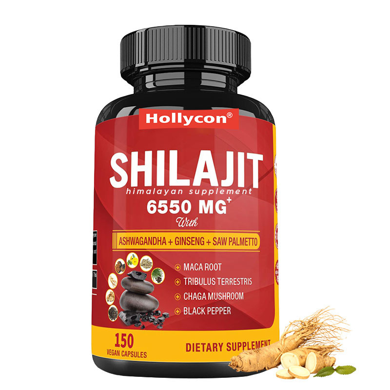 Himalaya Shilajit Suplemen Energi dan Dukungan Imun Gabungan Ashwagandha Ginseng Saw Palmetto Maca