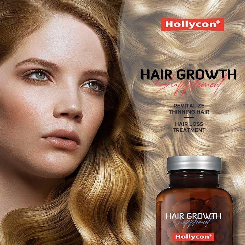 Produsen Suplemen Pertumbuhan Rambut Pertumbuhan Rambut Baru untuk Rambut Lebih Tepuh Lebih Penuh Mencegah Kerontokan Rambut
