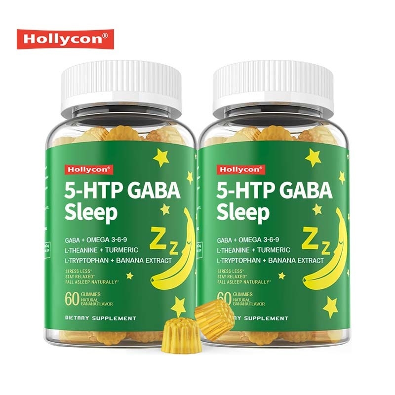 OEM 5 - HTP GABA Sleep Gummies Suplemen GABA Alam Tidur Otak Dan Sendi Relaksasi