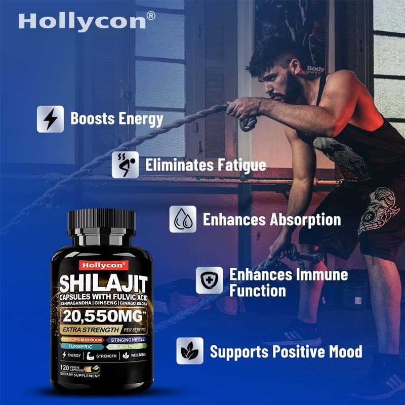 Shilajit Kapsul 85+ Mineral Energi Dan Dukungan Kekebalan Untuk Pria Dan Wanita