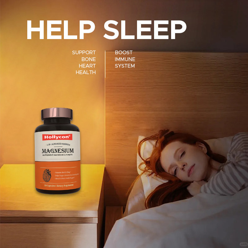 Supplier Magnesium Glycinate Kapsul Magnesium Suplemen Membantu tidur Membantu kesehatan tulang jantung Meningkatkan kekebalan