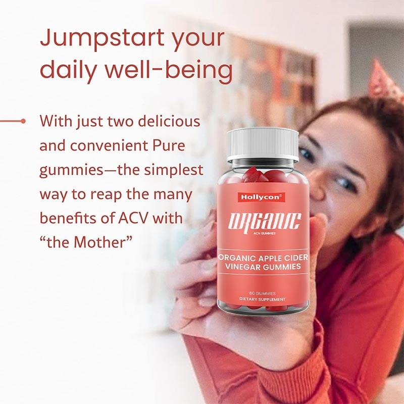 Pabrik Organik Apple Cider Vinegar Gummies dengan Ibu Natural Slimming Capsules ACV Gummies