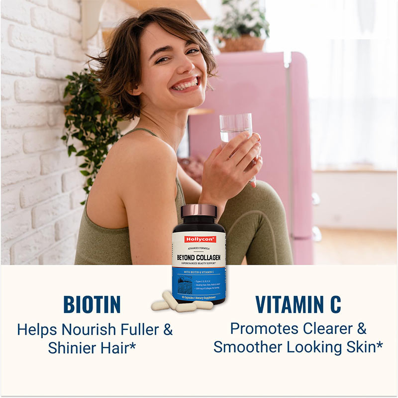 Kapsul Multi Kolagen Tipe I II III V X Vitamin Suplemen Untuk Rambut Kulit Kuku