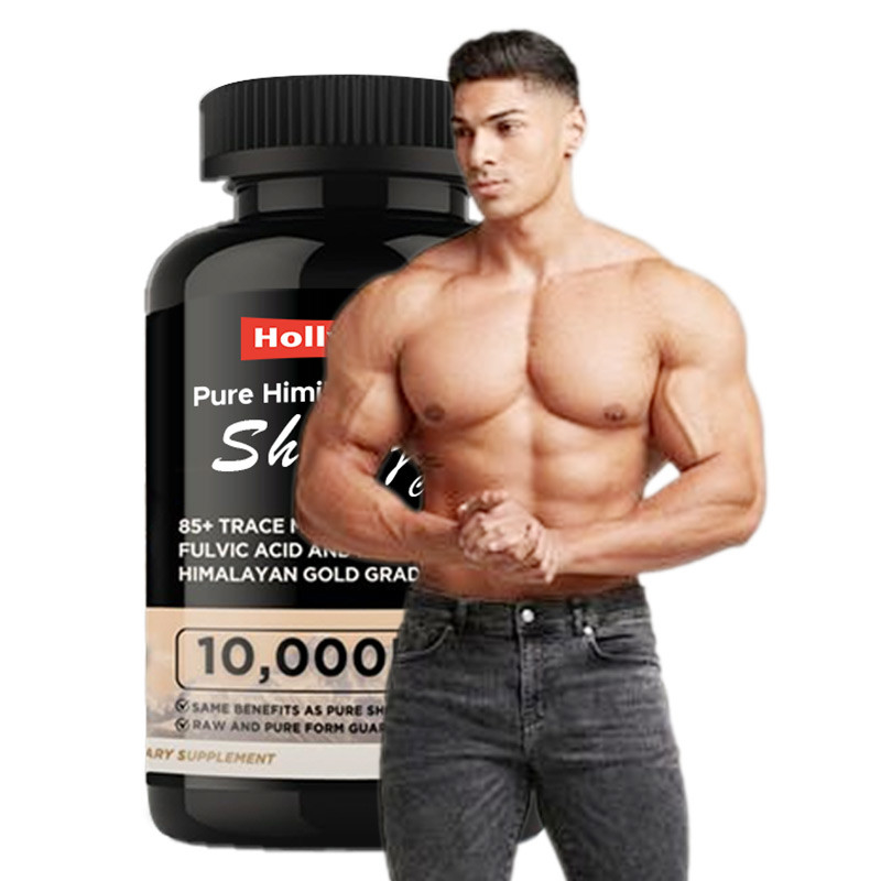 OEM Himalaya Murni Shilajit Organik Kapsul Antioksidan Dukungan Energi Penghilang Stres Kekebalan