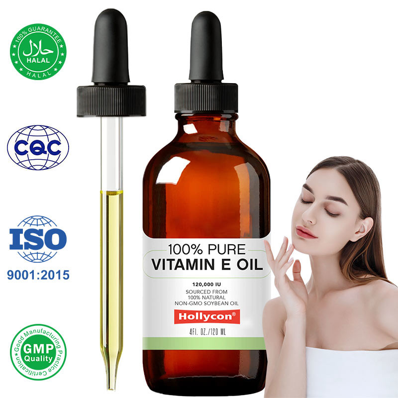OEM 100% Pure Vitamin E Oil Drops untuk Peremajaan Kulit dan Pencegahan Luka