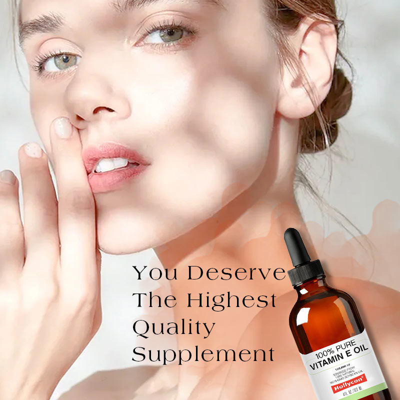 OEM 100% Pure Vitamin E Oil Drops untuk Peremajaan Kulit dan Pencegahan Luka