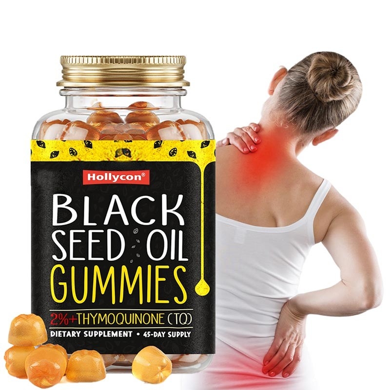 OEM Black Seed Oil Gummies Untuk Sendi Dukungan 500mg Black Seed Oil Gummies